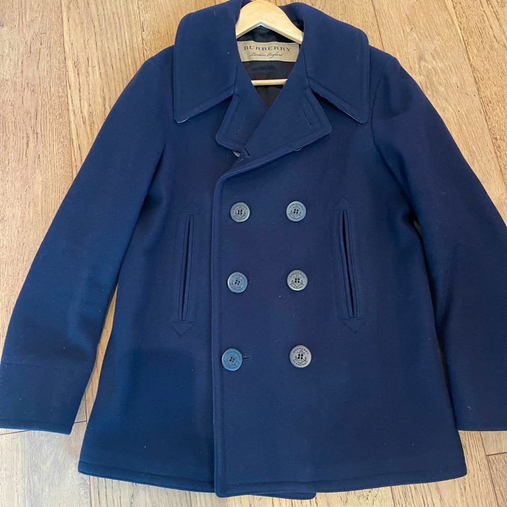Men’s Burberry Classic Double Breasted Pea Coat